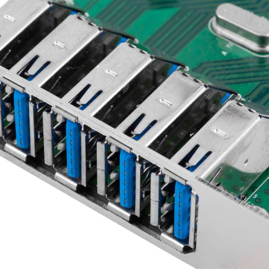 Karta PCI-Express na SuperSpeed USB 3.0 z 5 zewnętrznymi portami o niskim profilu