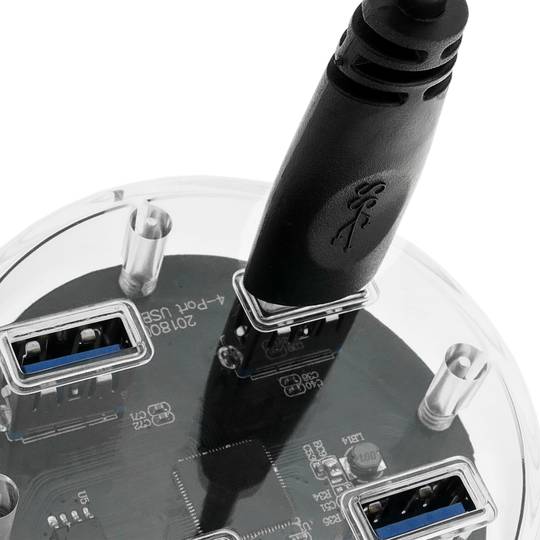 USB 3.0 SuperSpeed hub 5 Gbps 4-poorts hub met kabel