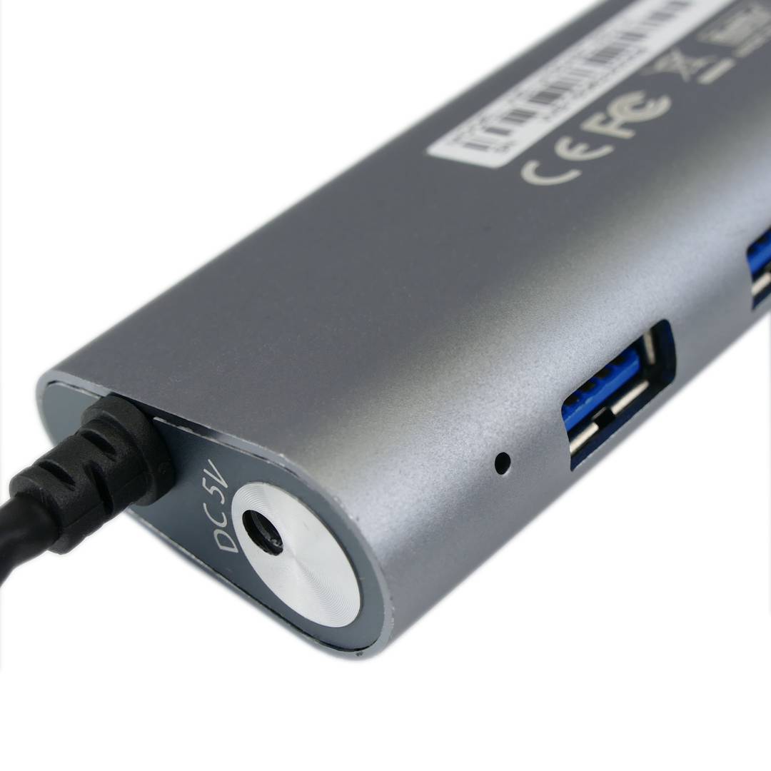 SuperSpeed USB 3.1 Hub 4 AH aluminum