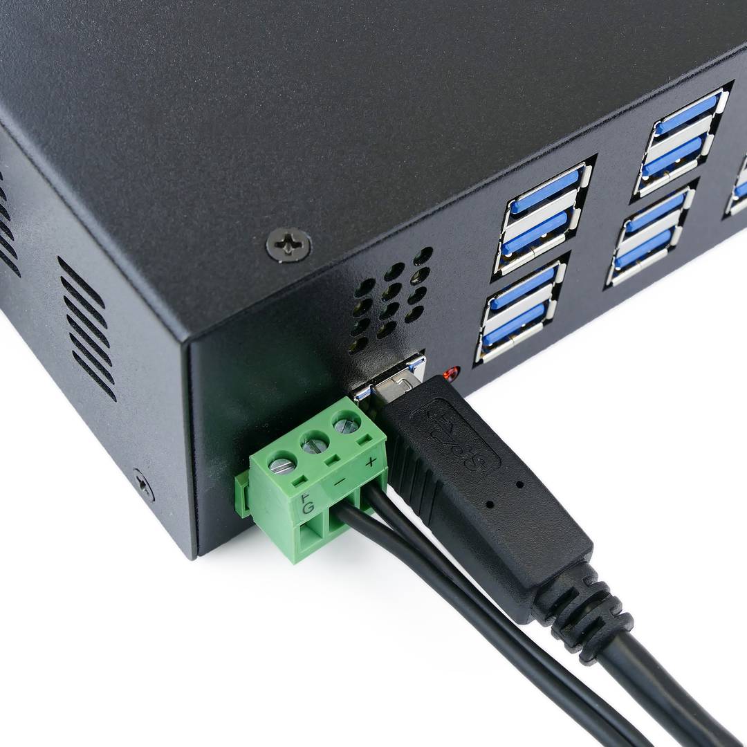 Concentrateur USB 3.0 multifonction à 12 ports avec ports de