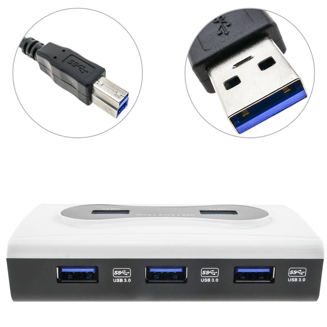 Concentrateur hub SuperSpeed USB 3.0 de 7 AH avec alimentation