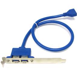 Placa 2 x USB 3.0 USB A BH20 mulher para homem