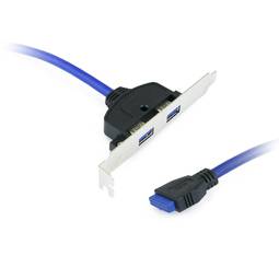 Placa 2 x USB 3.0 USB A fêmea para fêmea HS20
