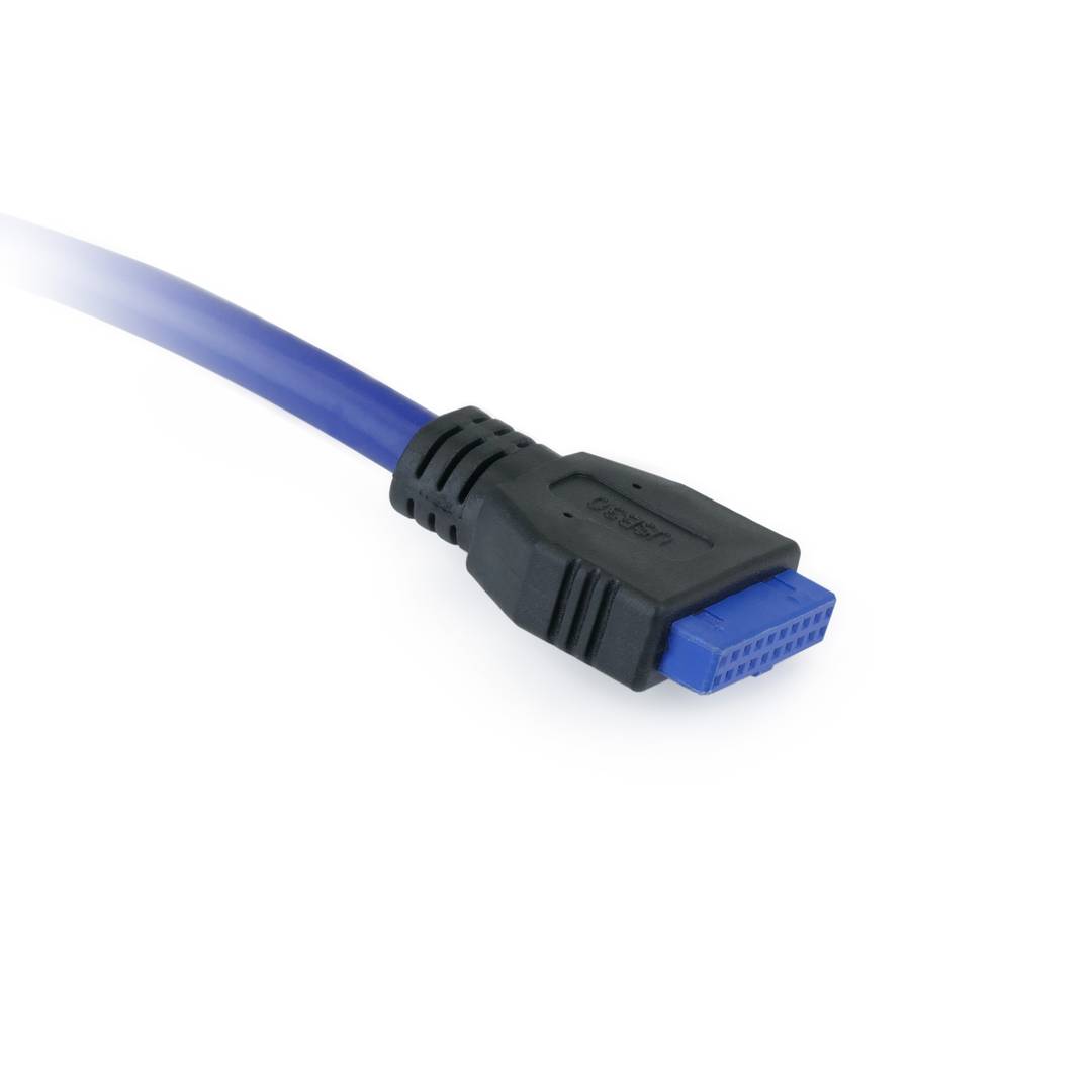 Placa USB 3.0 de 2 x USB A femella a HS20 femella