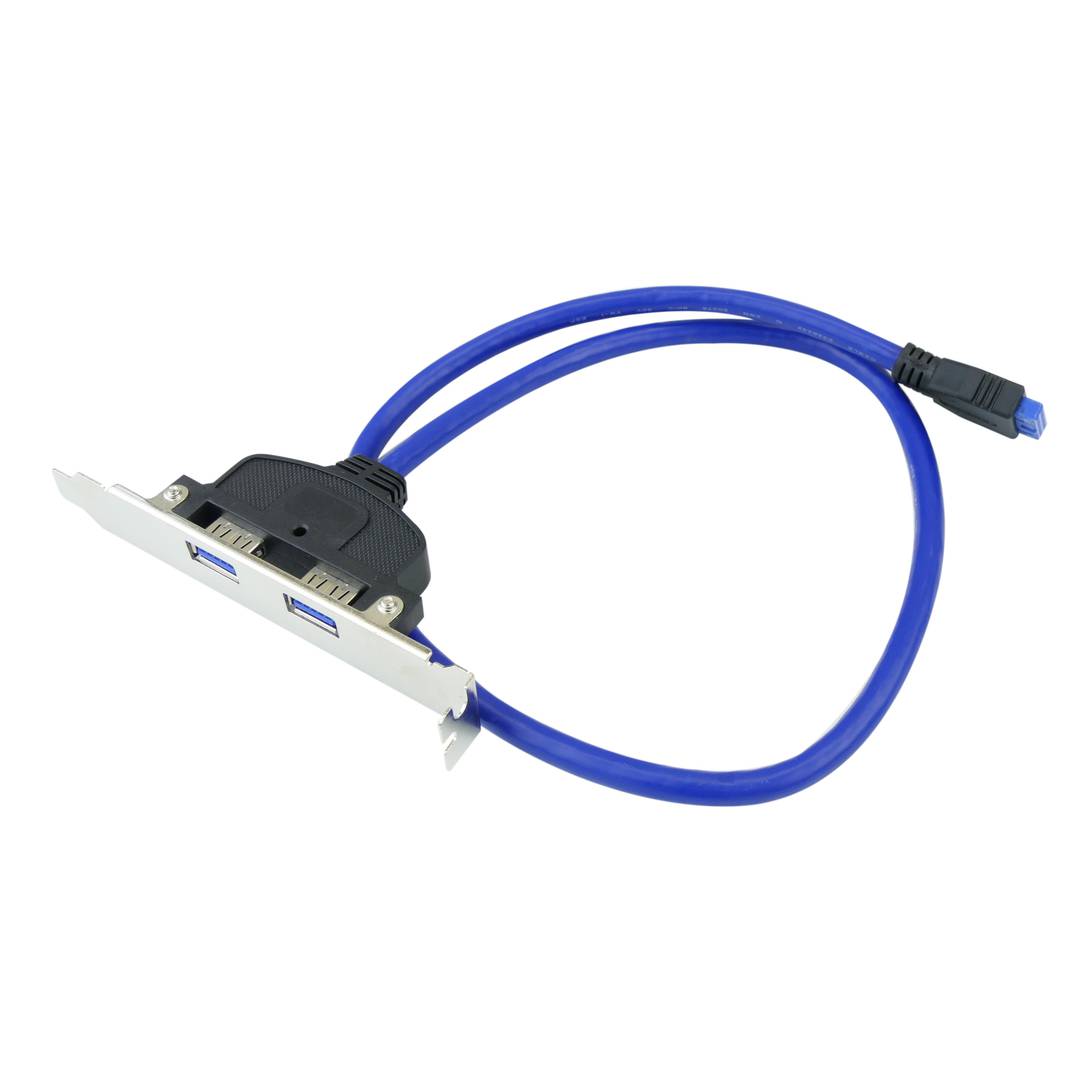 Placa USB 3.0 de 2 x USB A femella a HS20 femella
