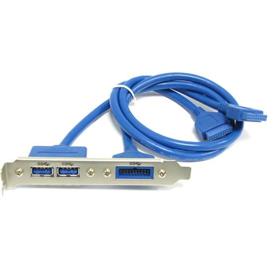 Placa USB 3.0 de 2 x A hembra y 1 BH20 macho a 2 x HS20 hembra