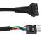 Adaptateur de carte USB 3.0 HS20 20 broches femelle à connecteur USB 2.0 5 broches mâle