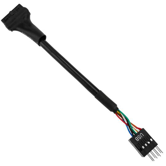 Adaptateur de carte USB 3.0 HS20 20 broches femelle à connecteur USB 2.0 5 broches mâle