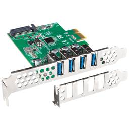 Tarjeta PCI express de Lanberg con 4 puertos externos USB-A 3.1
