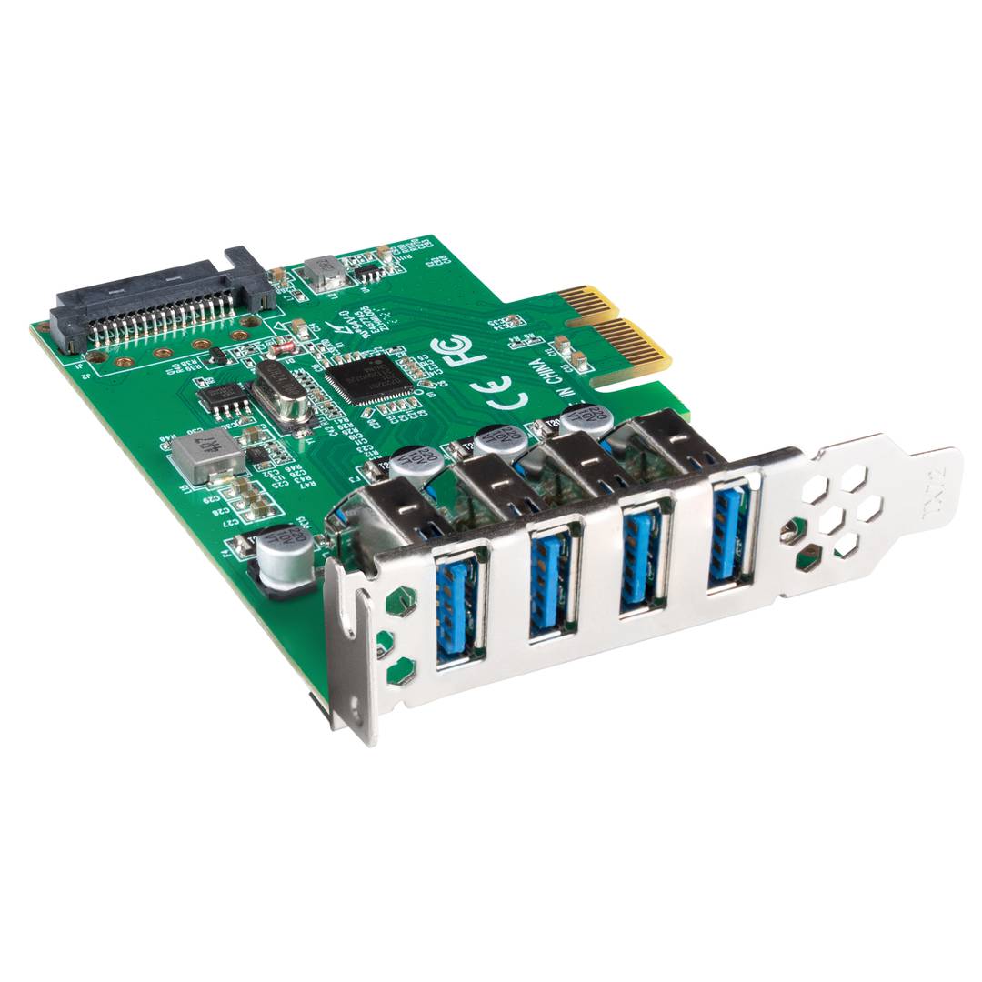 Scheda Lanberg PCI express con 4 porte USB-A 3.1 esterne