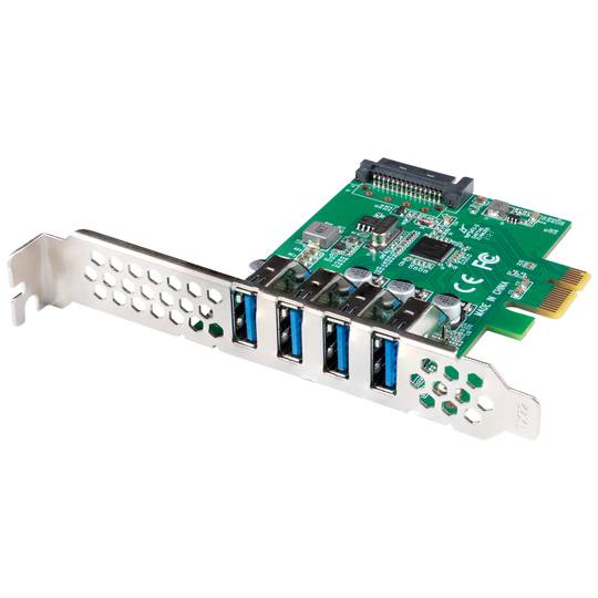 Scheda Lanberg PCI express con 4 porte USB-A 3.1 esterne