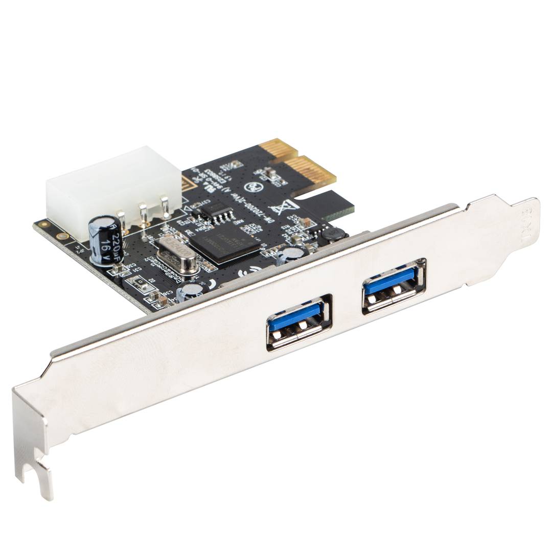 Karta Lanberg PCI express z 2 zewnętrznymi portami USB-A 3.1