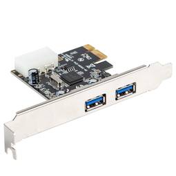Tarjeta PCI express de Lanberg con 2 puertos externos USB-A 3.1