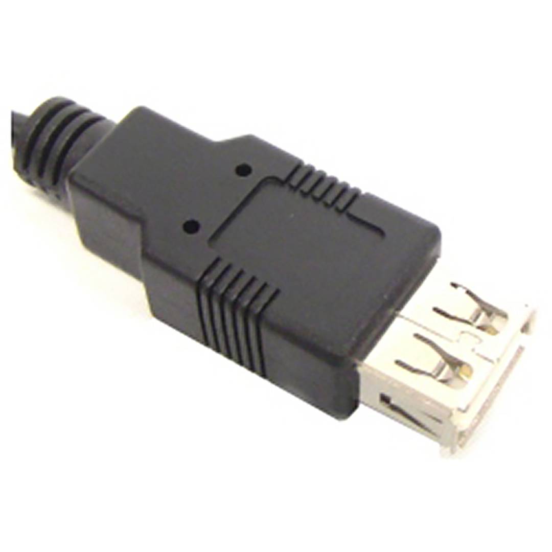 Cable USB 2.0 (AM acodado/AH) 1.8m