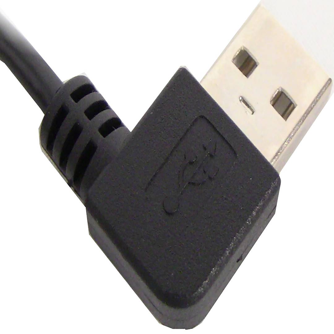USB 2.0 (AM elbow/MicroUSB-M type B) 1m