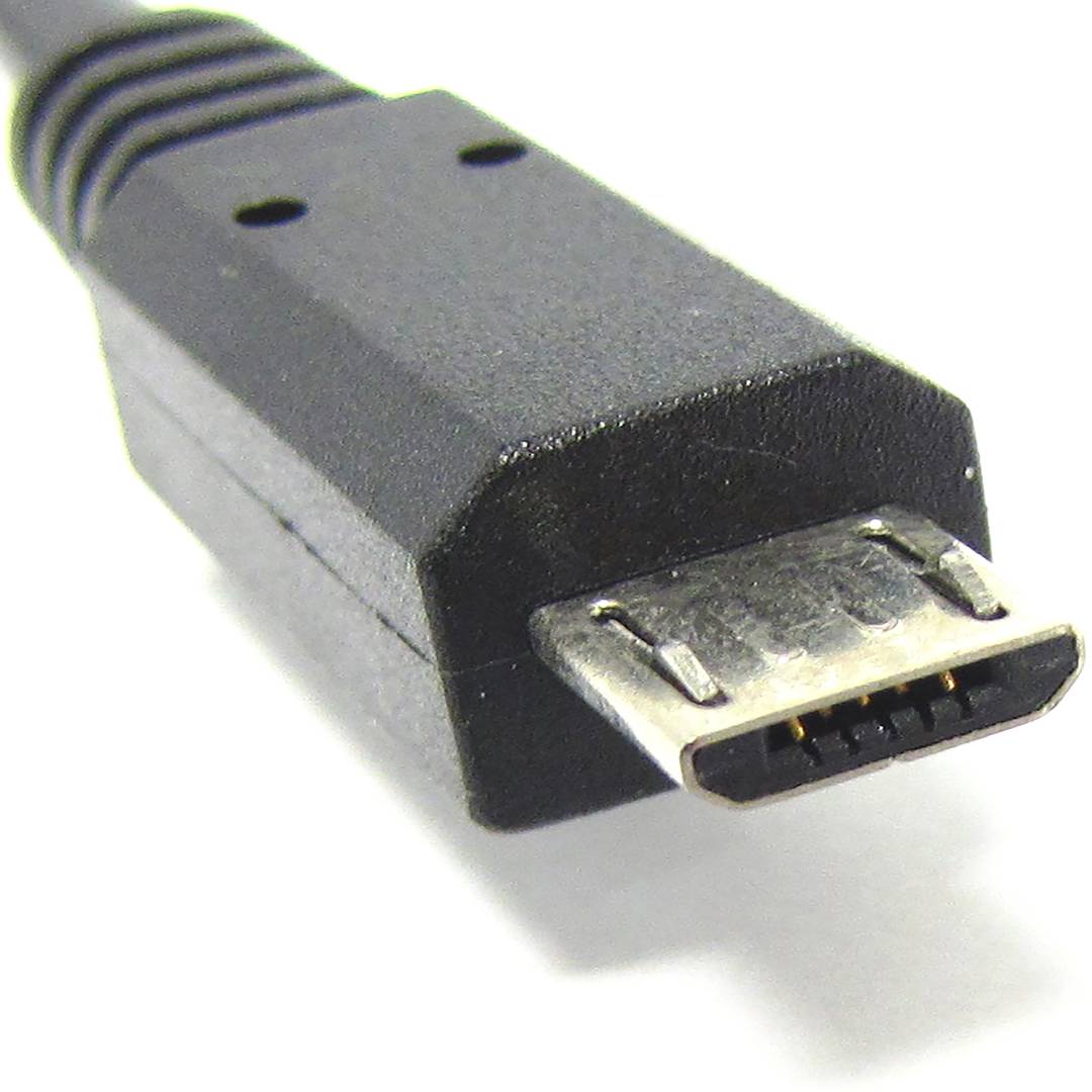 USB 2.0 (AM elbow/MicroUSB-M type B) 1m
