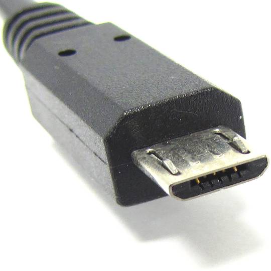 USB 2.0 (AM elbow/MicroUSB-M type B) 1m