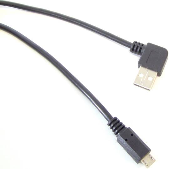 USB 2.0 cable (angled AM/MicroUSB-M Type B) 1.8m