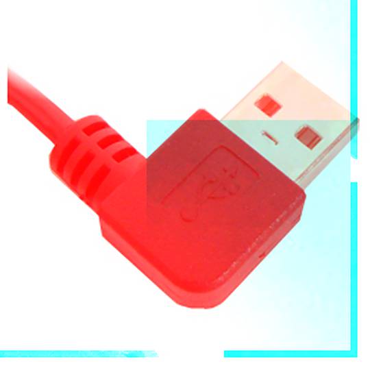 USB 2.0 cable (angled AM/MicroUSB-M Type B) 1.8m