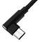 Cavo USB A 2.0 angolato a USB C angolato 1m intrecciato
