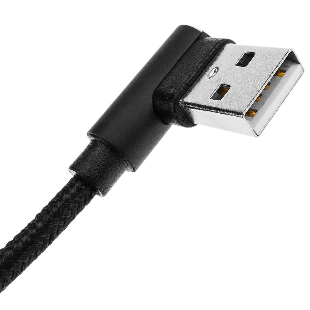 Cable USB-A a USB-C, USB 2.0, 1.2 Mt Rugged Dusted negro