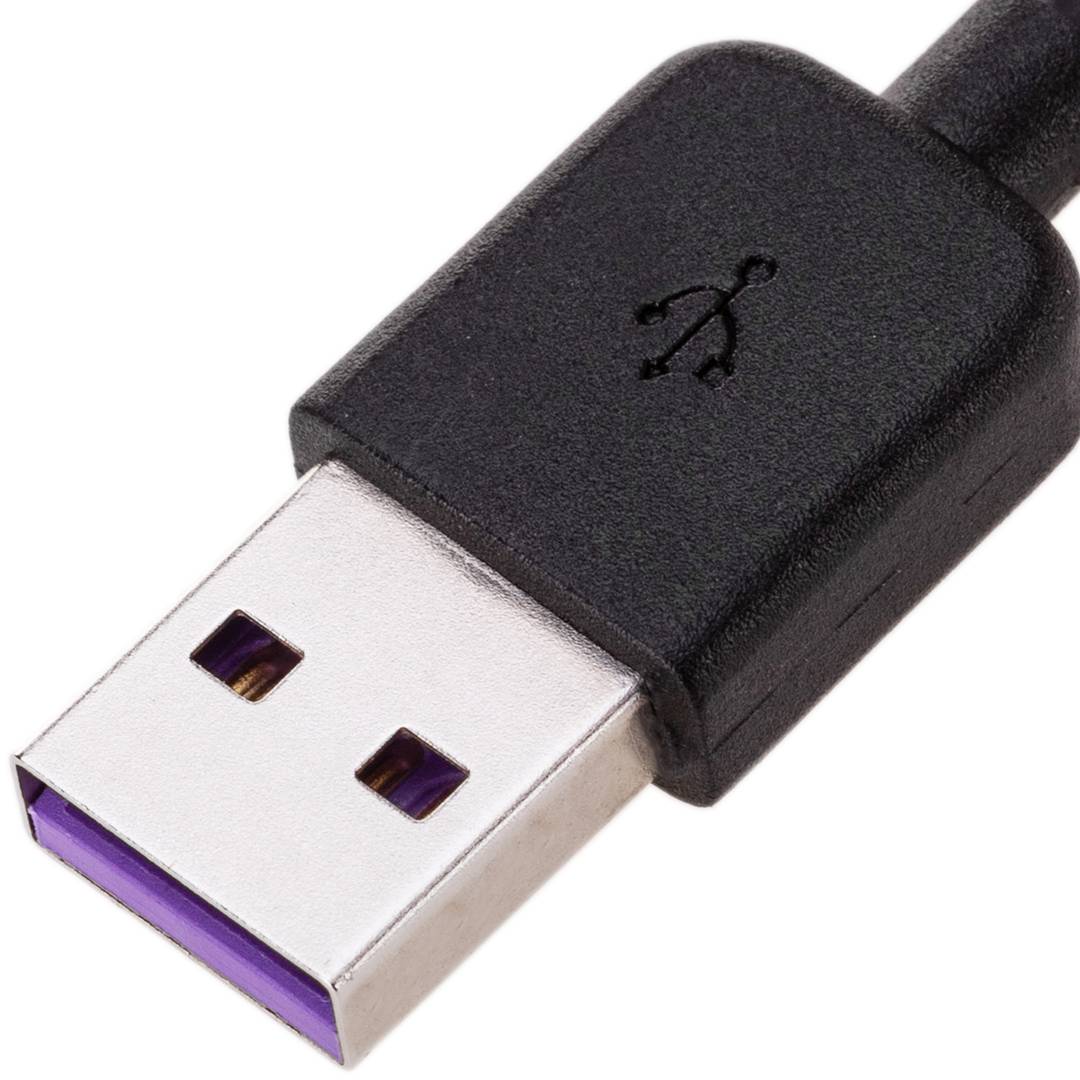 Cable de càrrega ràpida USB-C mascle a USB-A mascle 5V 4A 9V 3A de 50 cm