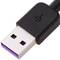 Cable de càrrega ràpida USB-C mascle a USB-A mascle 5V 4A 9V 3A de 50 cm
