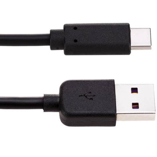 Snellaadkabel USB-C mannelijk naar USB-A mannelijk 5V 4A 9V 3A 1,8m