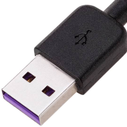 Snellaadkabel USB-C mannelijk naar USB-A mannelijk 5V 4A 9V 3A 1,8m