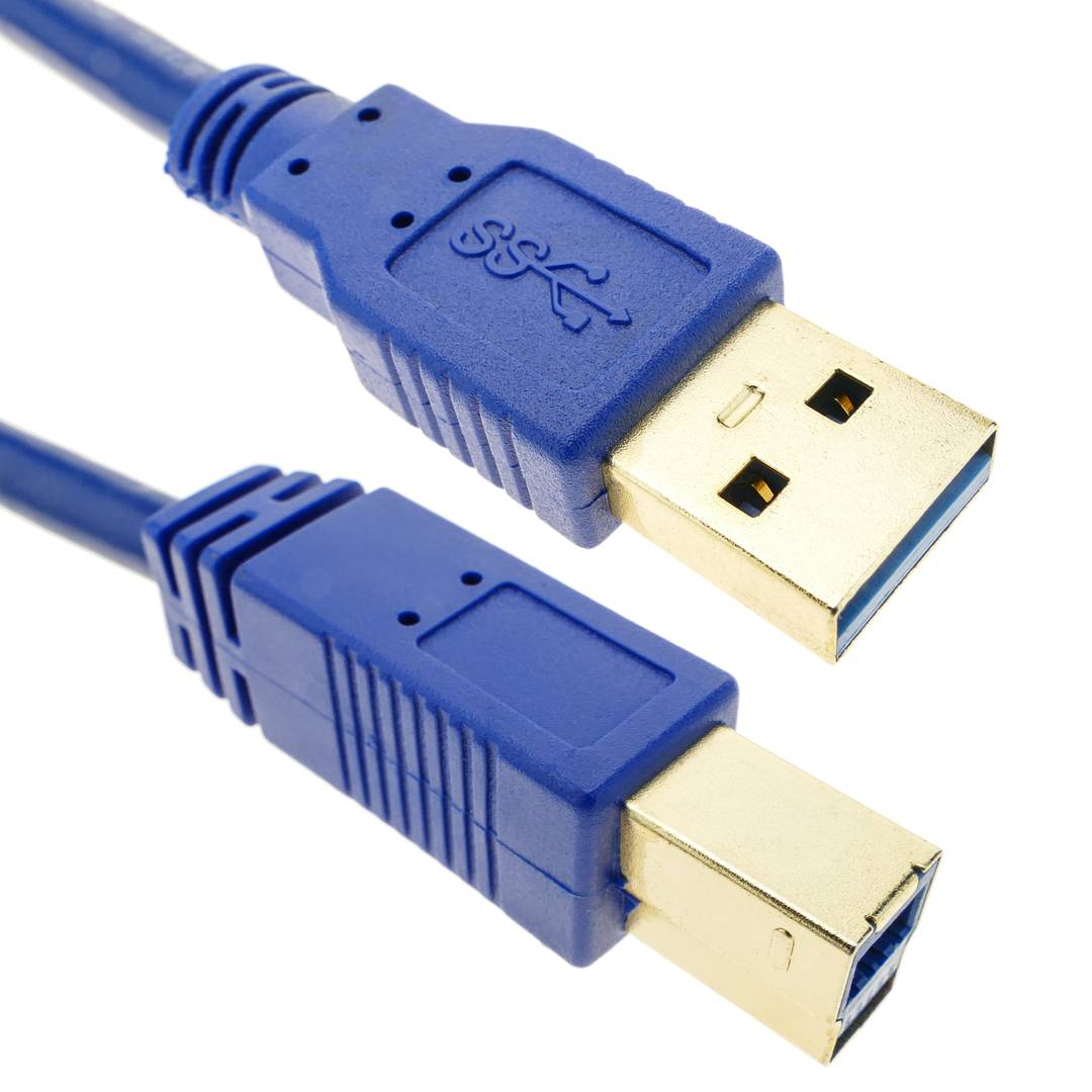 Super Kabel USB 3.0 A Stecker auf B Stecker 50cm - Cablematic