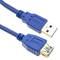 Przedłużacz USB 3.0 kabel 50 cm Typ-A męski a żeński niebieski