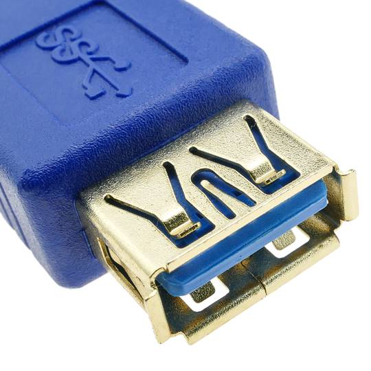 Przedłużacz USB 3.0 kabel 50 cm Typ-A męski a żeński niebieski
