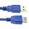 Przedłużacz USB 3.0 kabel 50 cm Typ-A męski a żeński niebieski