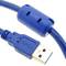 Przedłużacz USB 3.0 kabel 50 cm Typ-A męski a żeński niebieski