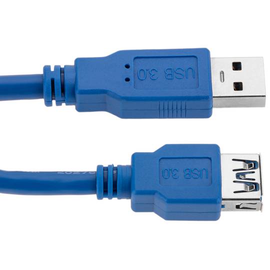 A-Male to A-Female Data Cord hi 5Gbps USB 2.0 Extension Cable Blue 