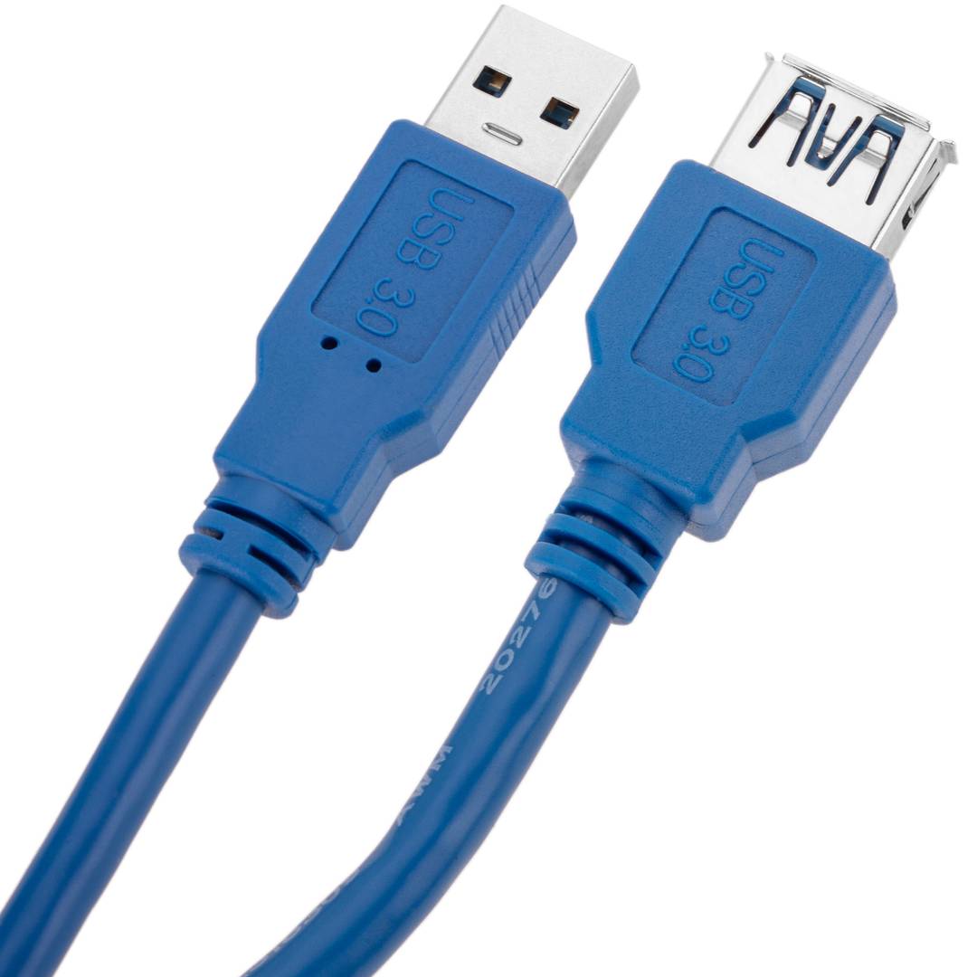 Rallonge USB 3.0 Type A/A - Mâle/Femelle bleue 1m
