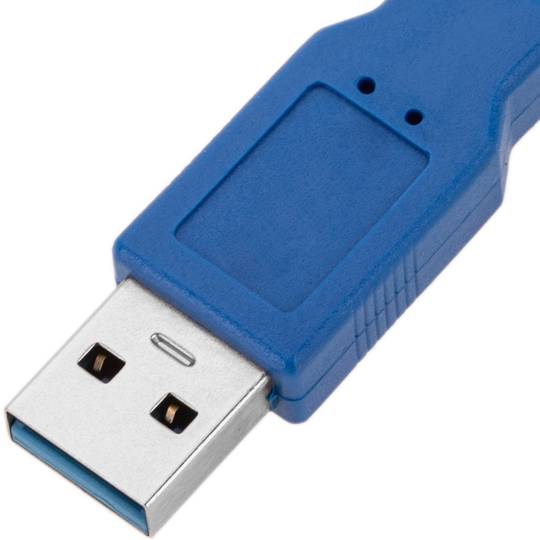 Przedłużacz USB 3.0 kabel 1 m Typ-A męski a żeński niebieski