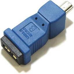 USB 3.0 naar USB 2.0-adapter (MicroUSB AB Female naar MiniUSB A Male)