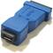 Adaptador USB 3.0 para USB 2.0 (Micro USB AB Feminino para Mini USB A Feminino)