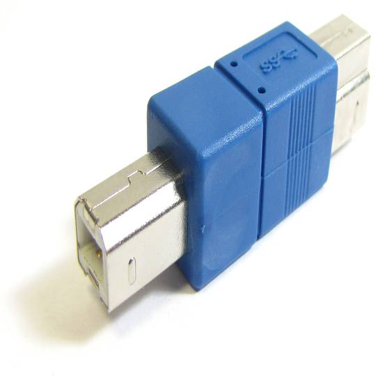 Adaptador USB 3.0 para USB 2.0 (B macho para macho B)