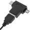 Adattatore da USB 3.0 a T a Micro-USB e USB di tipo C