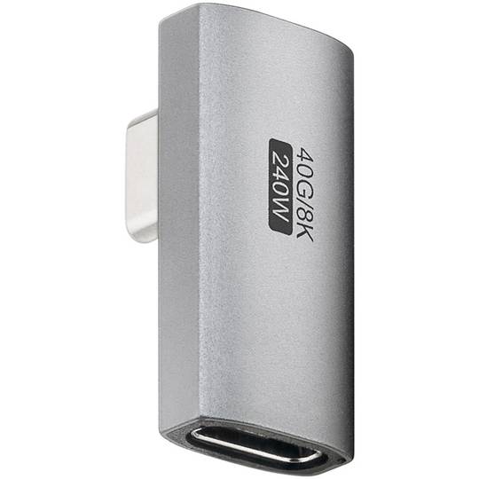 Abgewinkelter 90º USB-C 3.0 Adapter (C Stecker auf C Buchse)