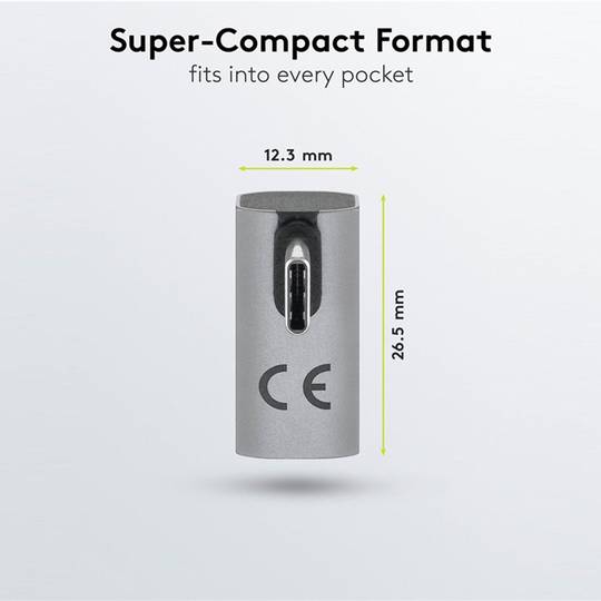 Abgewinkelter 90º USB-C 3.0 Adapter (C Stecker auf C Buchse)