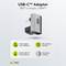 Adaptador corbat 180º USB-C 3.0 (C mascle a C femella)