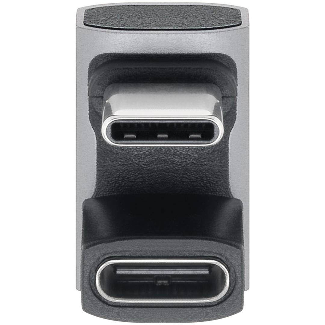 Adaptador corbat 180º USB-C 3.0 (C mascle a C femella)