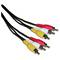 Cable Àudio + Vídeo Stereo 5m (3xRCA-M/M)