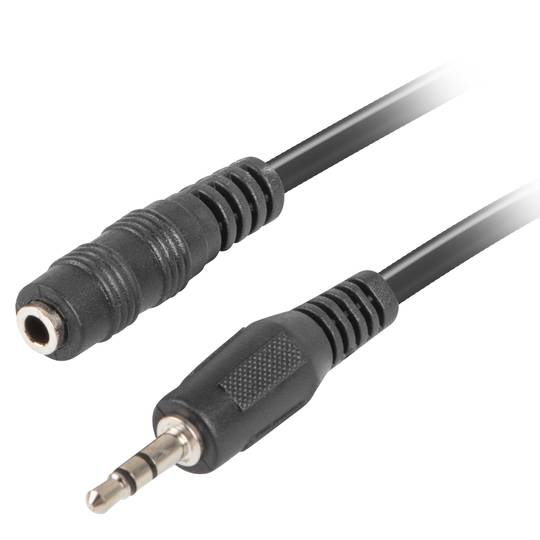 Lanberg 1,5 m Stereokabel mit einem 3,5 mm Klinkenstecker auf eine 3,5 mm Klinkenbuchse