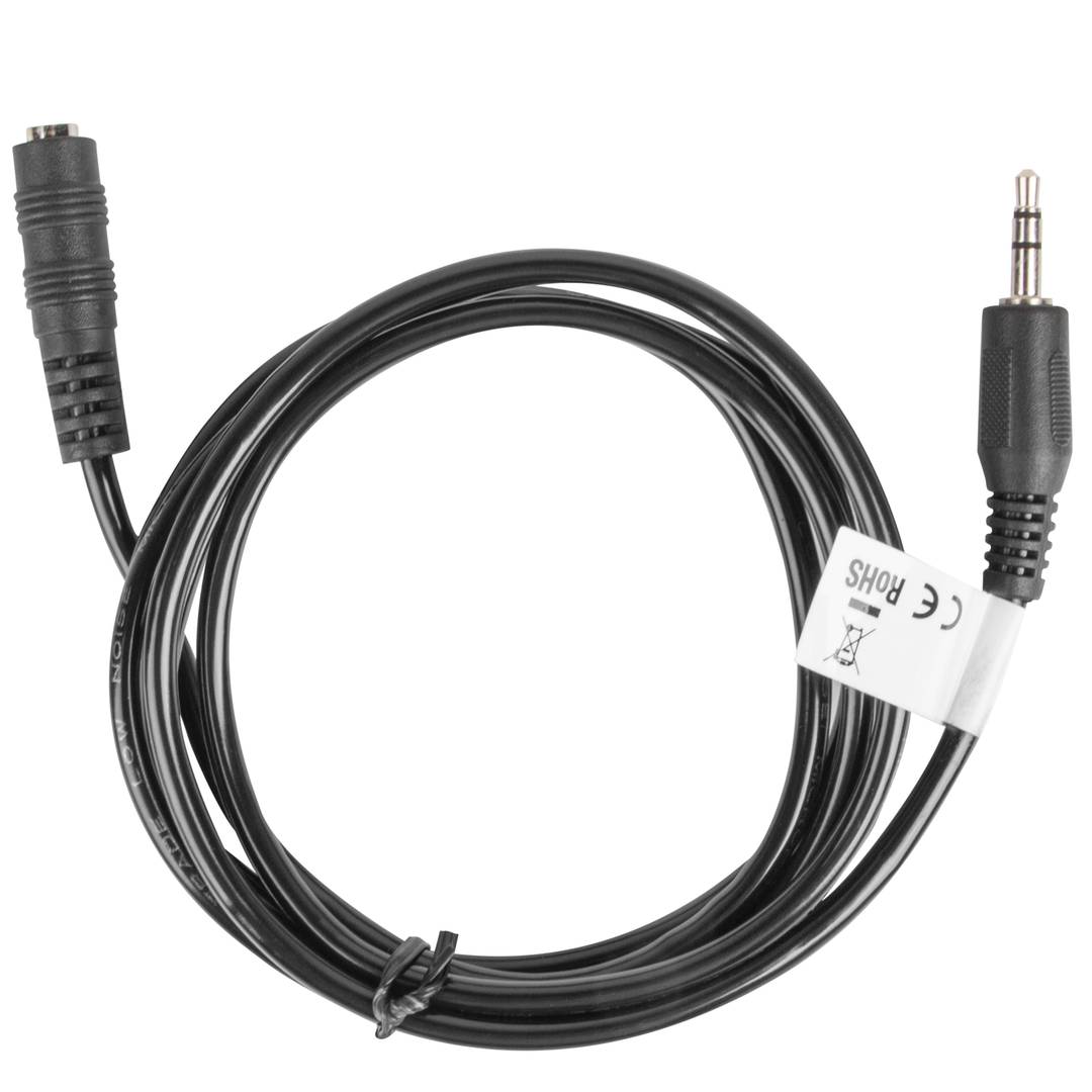 Lanberg 1,5 m Stereokabel mit einem 3,5 mm Klinkenstecker auf eine 3,5 mm Klinkenbuchse