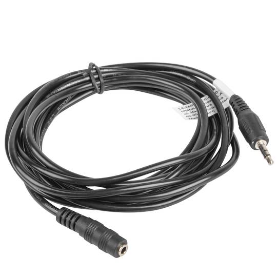 Câble stéréo Lanberg de 3 m avec un connecteur jack 3,5 mm mâle vers un connecteur jack 3,5 mm femelle