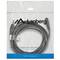 Câble stéréo Lanberg de 3 m avec un connecteur jack 3,5 mm mâle vers un connecteur jack 3,5 mm femelle